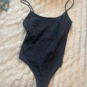 Zara Black Spaghetti Strap Bodysuit